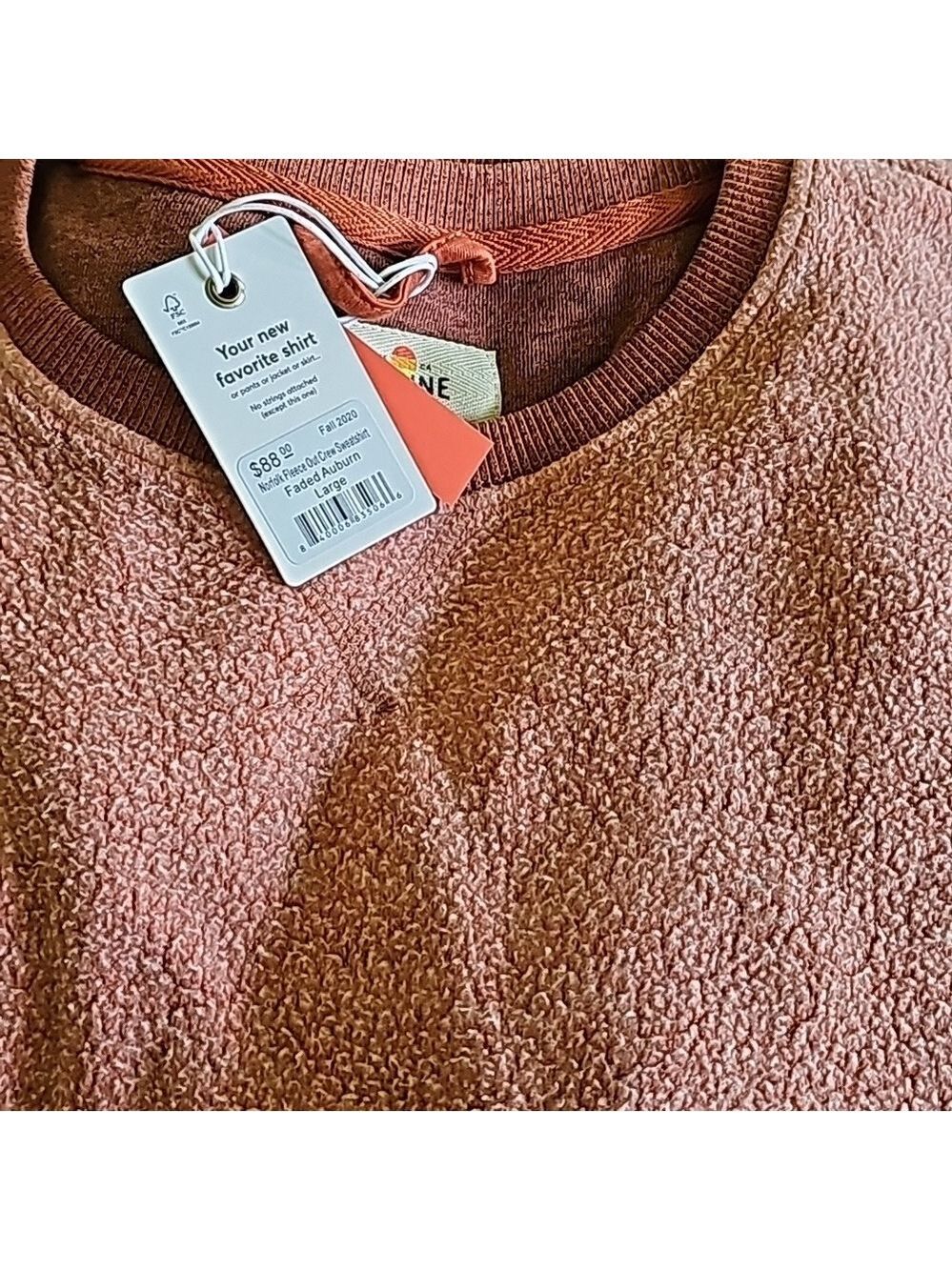 Marine layer Norfolk fleece out crew sweatshirt - Picture 4 of 8